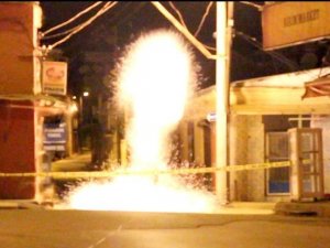 Nazilli’de iş yerine el bombalı saldırı girişimi