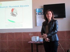 Aydınlı 73 üreticiye biyolojik mücadele eğitimi verildi