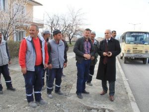 Kırklar Caddesinde Kaldırım Çalışmaları Başladı