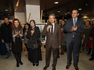 Gesmek Kursiyerlerinden Karakalem Sergisi