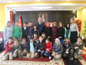Öğrencilerden Kaymakam Yıldız’a Ziyaret
