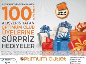 Adana Optimum’dan Hediye Yağmuru