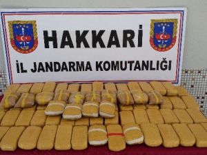 Hakkâri De 45 Kilo Eroin Ele Geçirildi