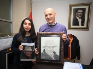 Genç Sanatçıdan Başkan Öz’e Anlamlı Hediye