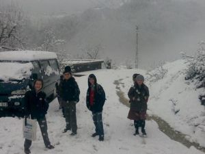 Gümeli’de Kar Kalınlığı 15 Santimetreye Ulaştı