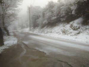Turgutlu’nun Köylerine Kar Yağdı