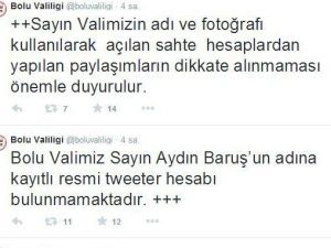 Bolu Valiliğinden Twitter Açıklaması