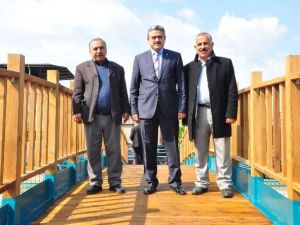 Nazilli’de İki Mahalle Asma Köprüyle Bağlandı
