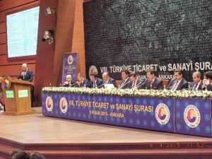TSO Başkanı 8. Ticaret Ve Sanayi Şurasın’da Konuştu