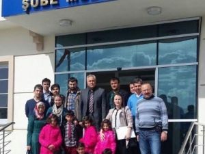 Çocuklardan Çocuk Şube Müdürlüğü’ne Ziyaret