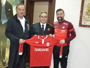 Dardanelspor’lu Yöneticilerden Emniyete Ziyaret