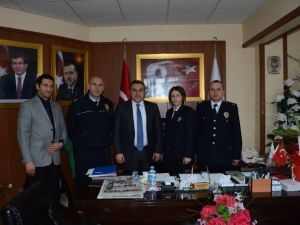 Görele Emniyet Müdürü Şahin’den Başkan Erener’e Ziyaret