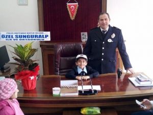 Minik Öğrencilerden Emniyet Müdürlüğü’ne Ziyaret