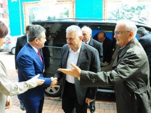 Cumhurbaşkanı Danışmanı Binali Yıldırım, Yılmaz’ı Ziyaret Etti