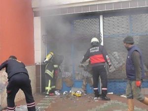 İş Yeri Deposunda Yangın