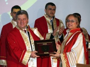 Makedonya Cumhurbaşkanı’na Nevşehir’de Fahri Doktora Unvanı