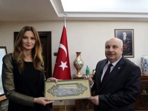 Azerbaycan Milletvekili Paşayeva Adıyaman Üniversitesini Ziyaret Etti