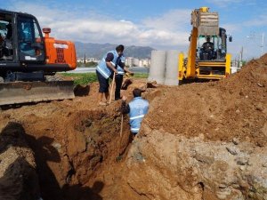 Işıklı’da Yağmur Suyu Hattı Çalışması