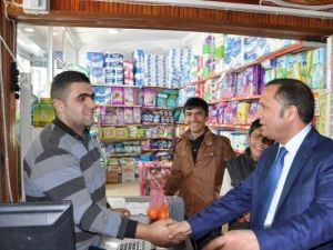 Başkanlar Toltar, Esnafı Ziyaret Etti
