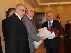 Vali Çakacak, İl Müftüsü Melek Ve İlçe Müftülerini Kabul Etti