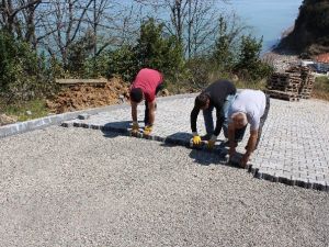 Akçakoca’da Kilit Parke Çalışmaları Başladı