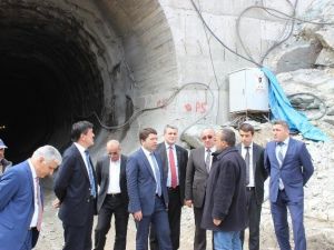 Akparti Milletvekili Adayları Kozcağız Barajı Şantiyesi’nde