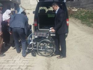 İhtiyaç Sahibi Engellilere, Tekerlekli Sandalye Dağıtıldı