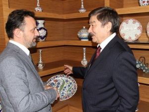 Türksoy Genel Sekreteri Kaseinov Kütahya’da