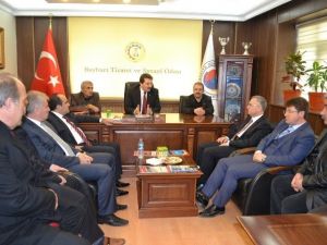 AK Parti Bayburt Milletvekili Adayları Bayburt TSO’yu Ziyaret Etti