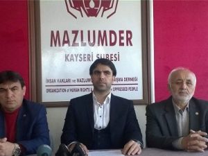Mazlumder Kayseri Şube Sekreteri Sadi Özmen: