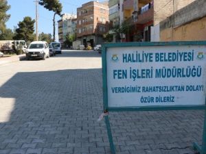 İpekyol Mahallesinde Parke Döşeme Çalışması
