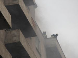 İnşaat Halindeki Binada Yangın Çıktı