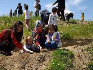 3-6 Yaş Arası Çocuklar, 500’e Yakın Fidan Dikti
