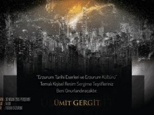 Erzurumda Sanatçı Okul Müdüründen Yeni Bir Resim Sergisi Daha