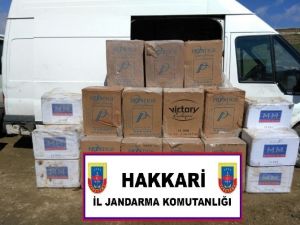 Hakkari’de 69 Bin 500 Paket Kaçak Sigara Ele Geçirildi