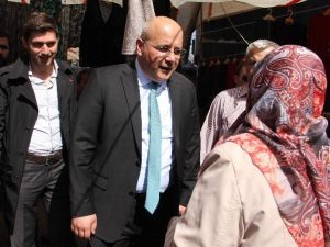 Sedat Namal’dan Pazarcı Esnafına Ziyaret