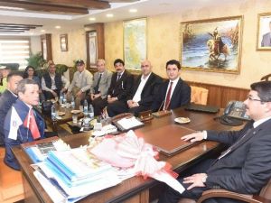 Turizmcilerden Başkan Çelik’e Ziyaret