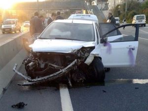 Gelin Arabası Kaza Yaptı