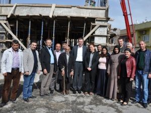 Eşbaşkanlar Taziye Evinde İncelemelerde Bulundu