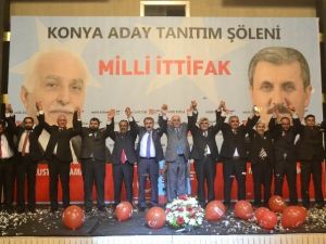 ‘Milli İttifak’ Konya Adaylarını Tanıttı