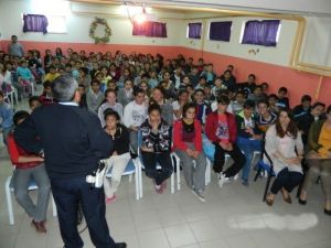 Malkara Polisi Öğrencilere Trafik Eğitimi Verdi