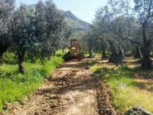 Arazi Yolları Düzenleniyor