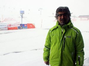 Erciyes’e Lapa Lapa Kar Yağdı