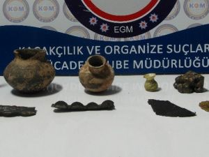 Elazığ’da 9 Parça Tarihi Eser Ele Geçirildi