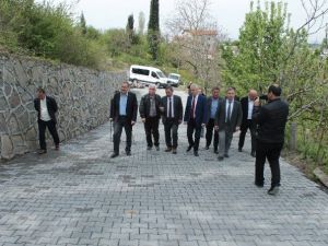 Başkan Uysal Yapımı Tamamlanan Yolu İnceledi