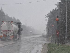 Bolu Dağı’nda Kar Yağışı Etkili Oldu