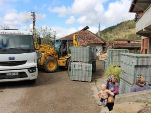 Ulus’ta Parke Yol Çalışmaları Başladı