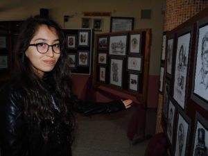 Liseli Mihriban’dan Resim Sergisi