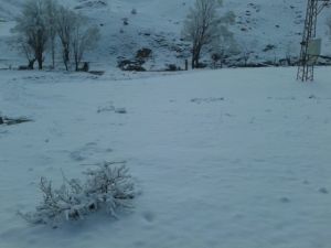 Sason Güne Kar Yağışı İle Uyandı