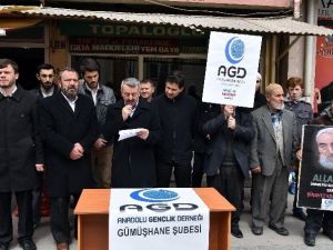 AGD Gümüşhane’de Mısır’daki Hukuksuzlukları Protesto Etti